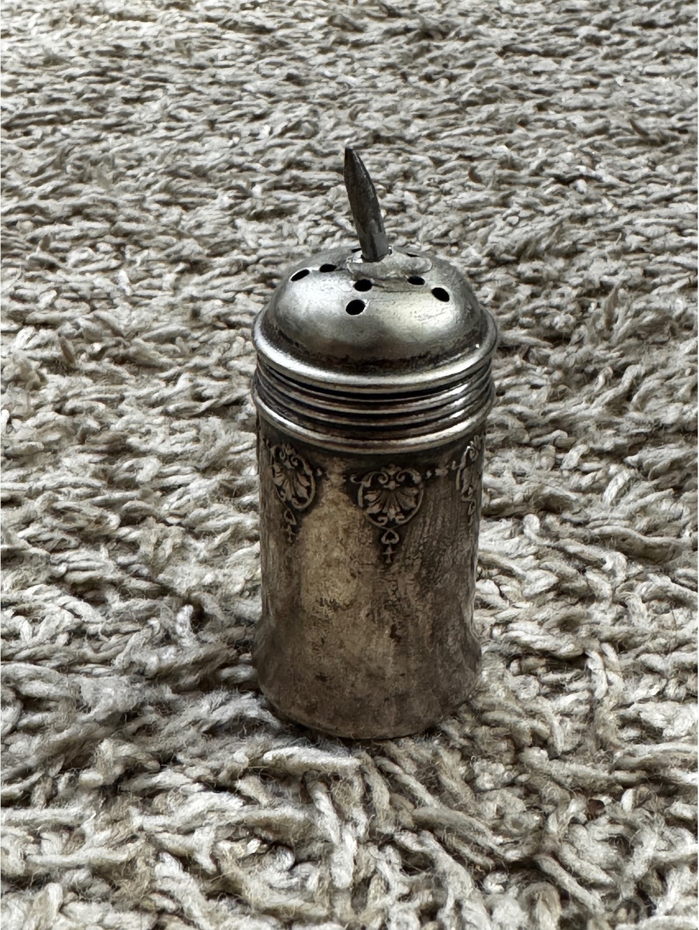 Vintage WB Mfg Co 3002 Silver Plate Salt Pepper Shaker Weidlich Bros Art Nouveau